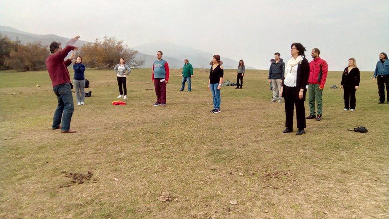 Hatha Yoga on Kerkini Lake